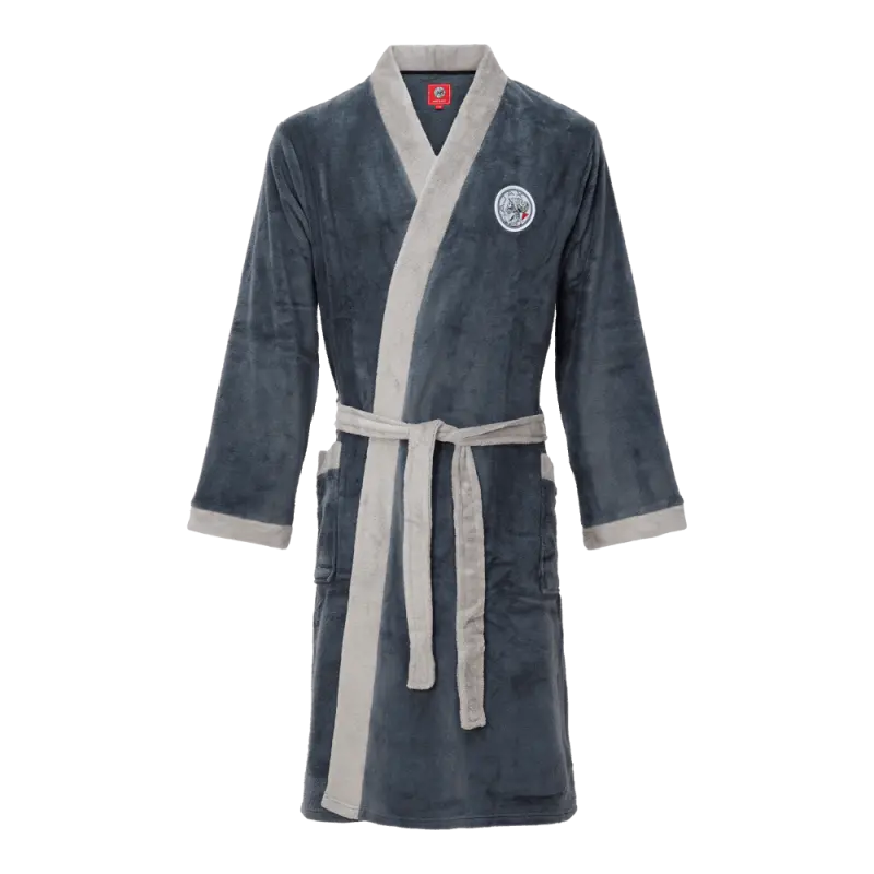 AFC Ajax Store – Ajax-bathrobe grey senior Collection for True Fans