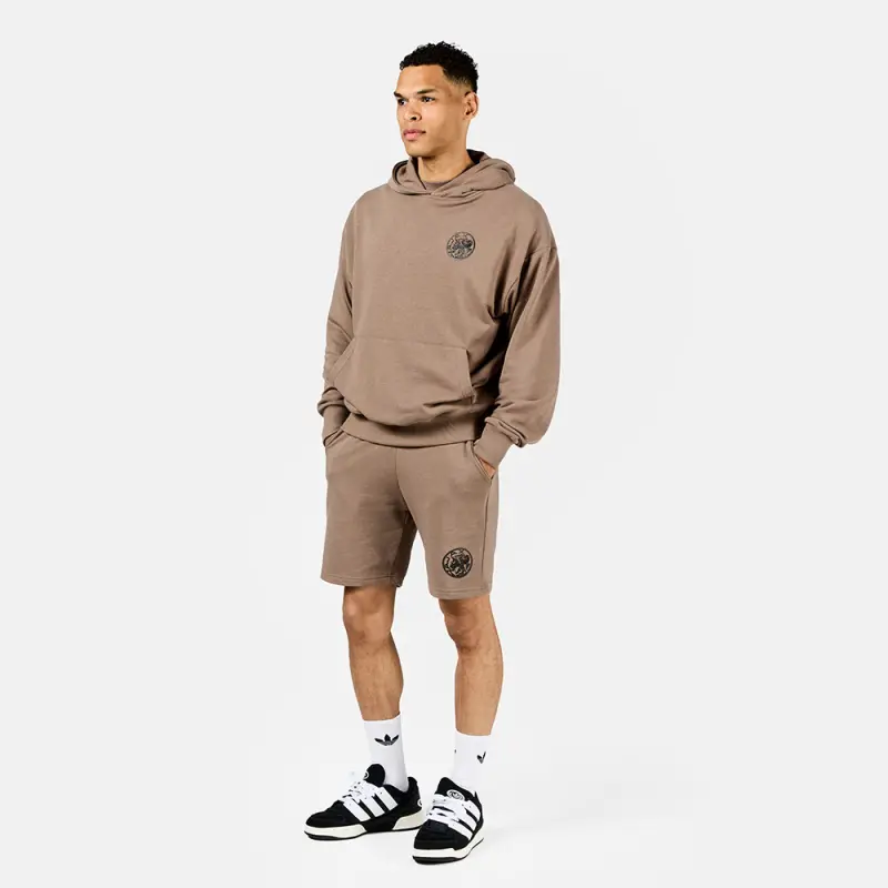 AFC Ajax Store – Ajax-hooded sweater beige fingerprint senior Collection for True Fans