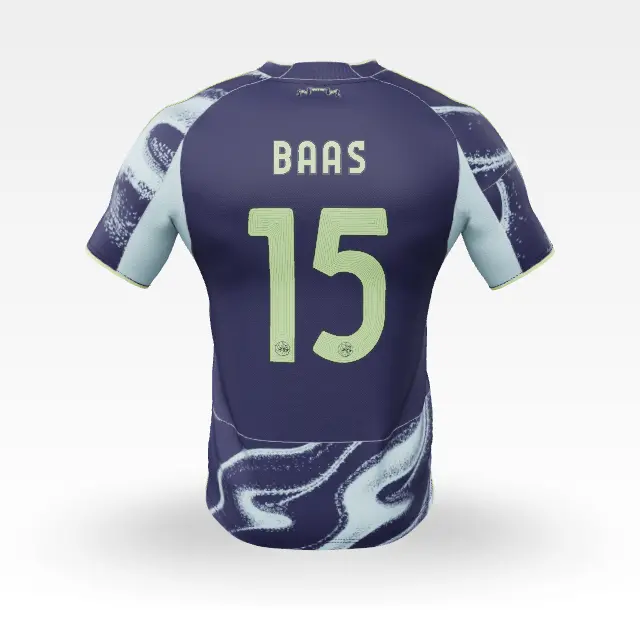AFC Ajax Store – Ajax-away shirt junior 2025-2026 – 15 Baas – Champions League Collection for True Fans