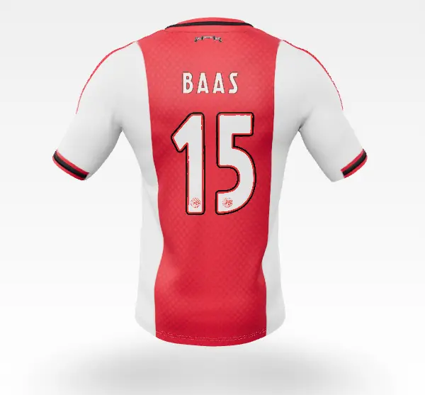 AFC Ajax Store – Ajax-home shirt senior 2025-2026 – 15 Baas – Eredivisie Collection for True Fans