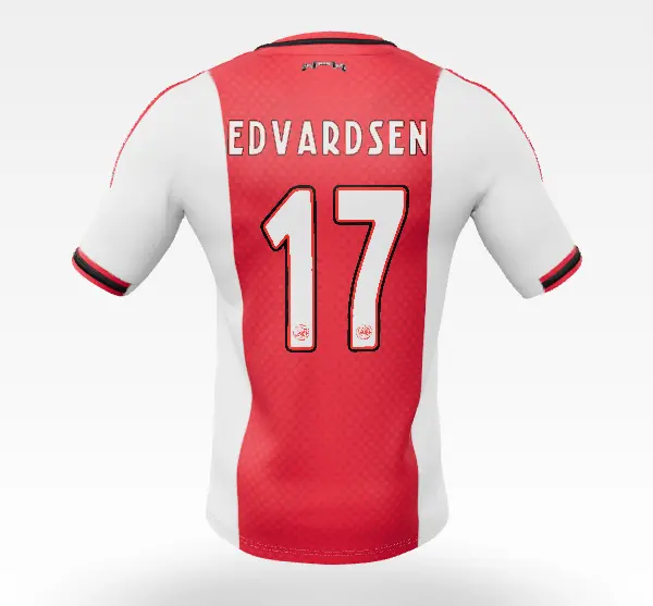 AFC Ajax Store – Ajax-home shirt junior 2025-2026 – 17 Edvardsen Collection for True Fans