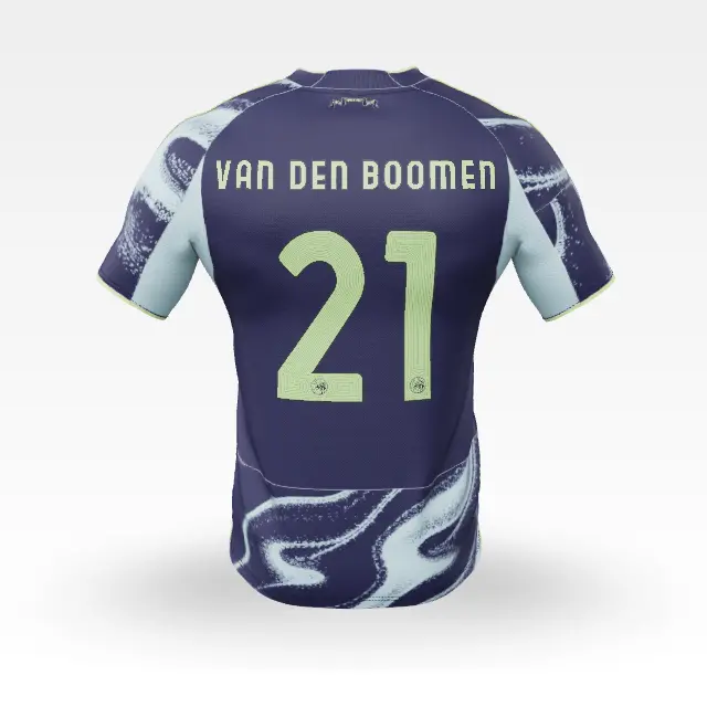 AFC Ajax Store – Ajax-away shirt senior 2025-2026 – 21 van den Boomen – Eredivisie Collection for True Fans