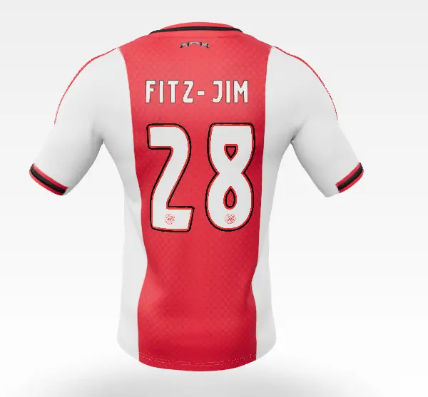AFC Ajax Store – Ajax-home shirt junior 2025-2026 – 28 Fitz-Jim – Champions League Collection for True Fans