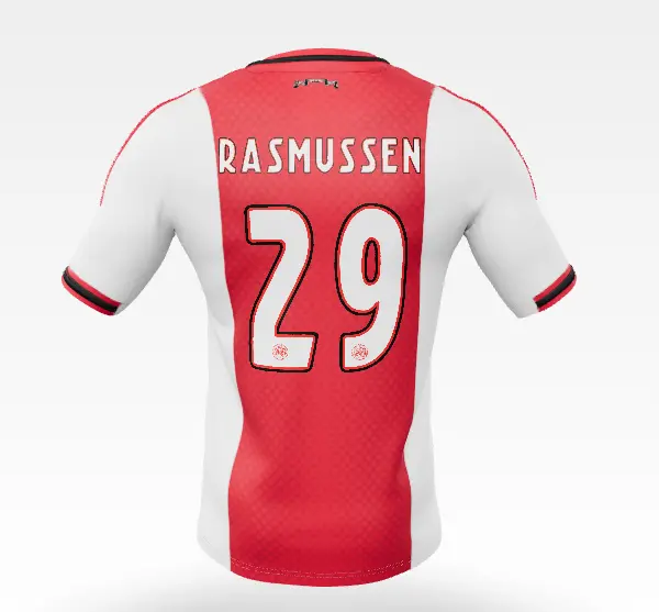 AFC Ajax Store – Ajax-home shirt junior 2025-2026 – 29 Rasmussen – Champions League Collection for True Fans