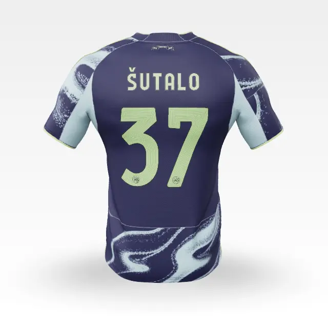 AFC Ajax Store – Ajax-away shirt senior 2025-2026 – 37 Šutalo – Eredivisie Collection for True Fans