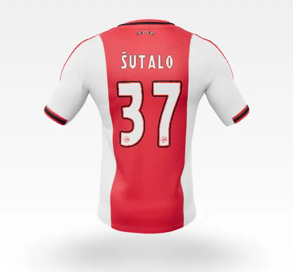 AFC Ajax Store – Ajax-home shirt senior 2025-2026 – 37 Šutalo – Eredivisie Collection for True Fans