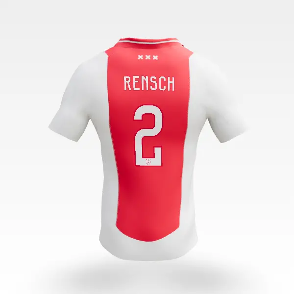 AFC Ajax Store – Ajax-home shirt junior 2024-2025 – 2 RENSCH Collection for True Fans